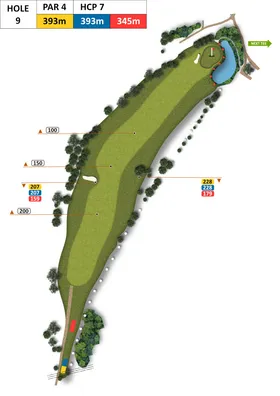 Bahnkarte Bahn 9, Par 4